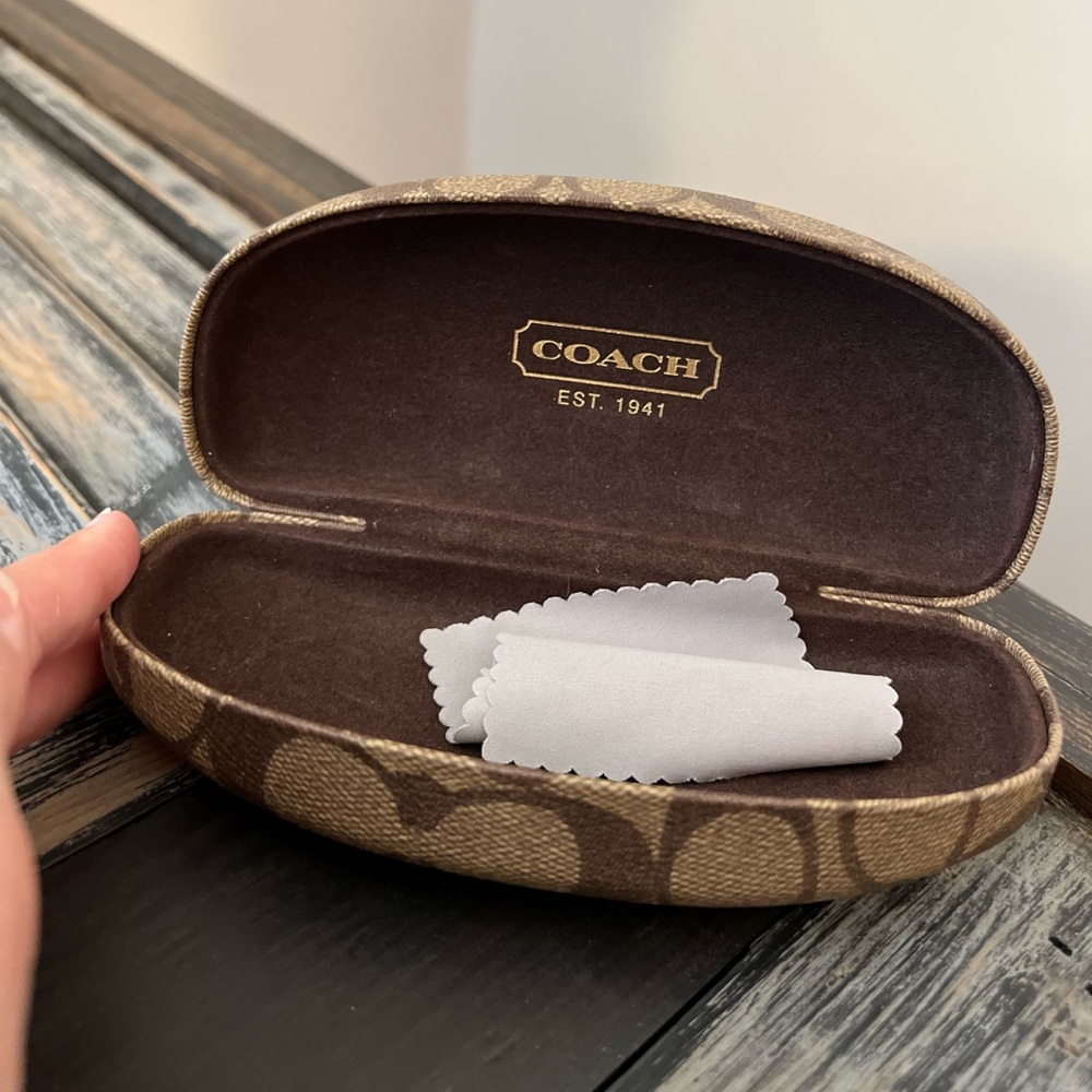 Coach Signature Eyewear Clamshell Case